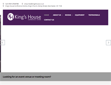 Tablet Screenshot of kingshouse.co.uk