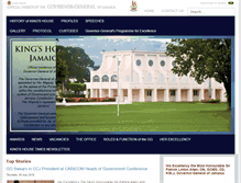 Tablet Screenshot of kingshouse.gov.jm
